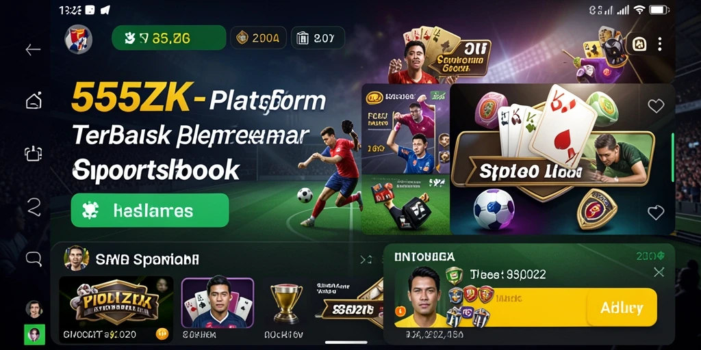 Screenshot gameplay 555ZK yang menarik dan interaktif pada taruhan olahraga.