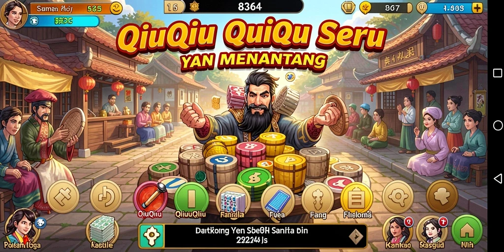 Screenshot gameplay QiuQiu yang menegangkan dari 8364.