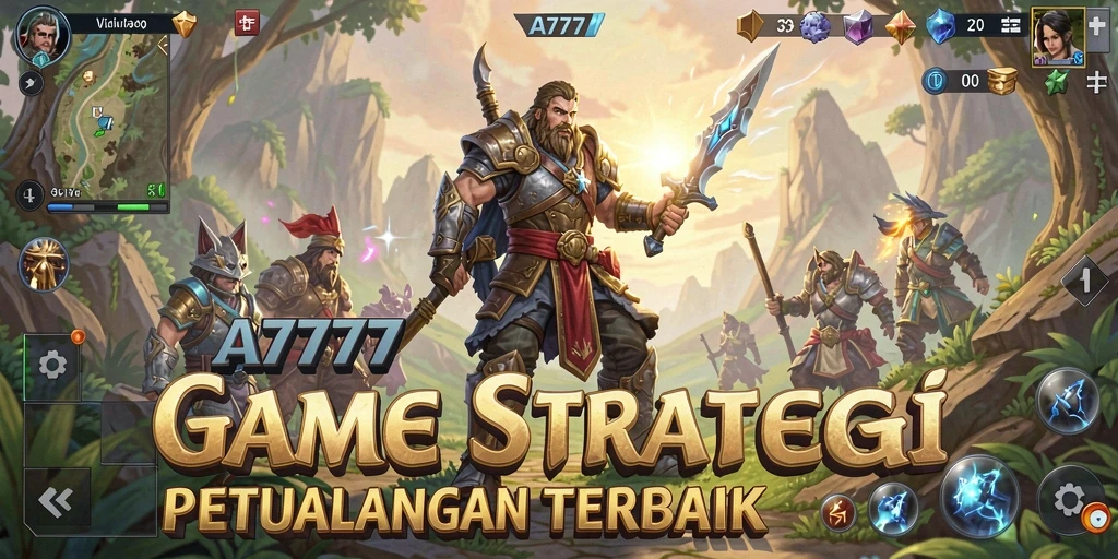Tangkapan layar A7777 menunjukkan aksi pertempuran strategis yang mendebarkan.