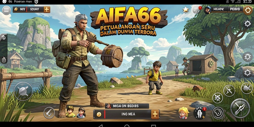 Tangkapan layar AIFA66 menunjukkan eksplorasi dunia terbuka yang menarik.
