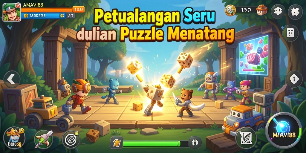 Tampilan gameplay seru dan menantang dari AMAVI88.