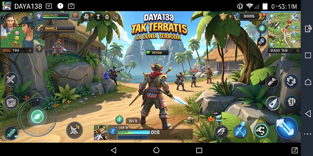 Tampilan gameplay yang memukau di dunia terbuka.