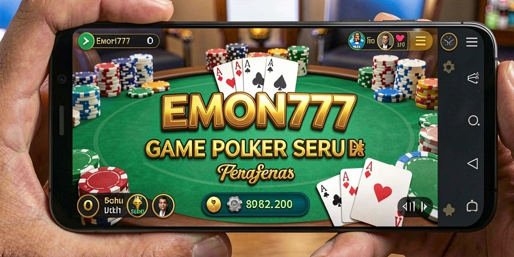 Screenshot gameplay Poker EMON777 yang menampilkan aksi seru.