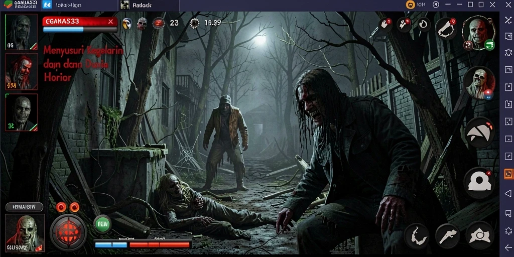 Tampilan mengerikan dari gameplay GANAS33 yang menakutkan.
