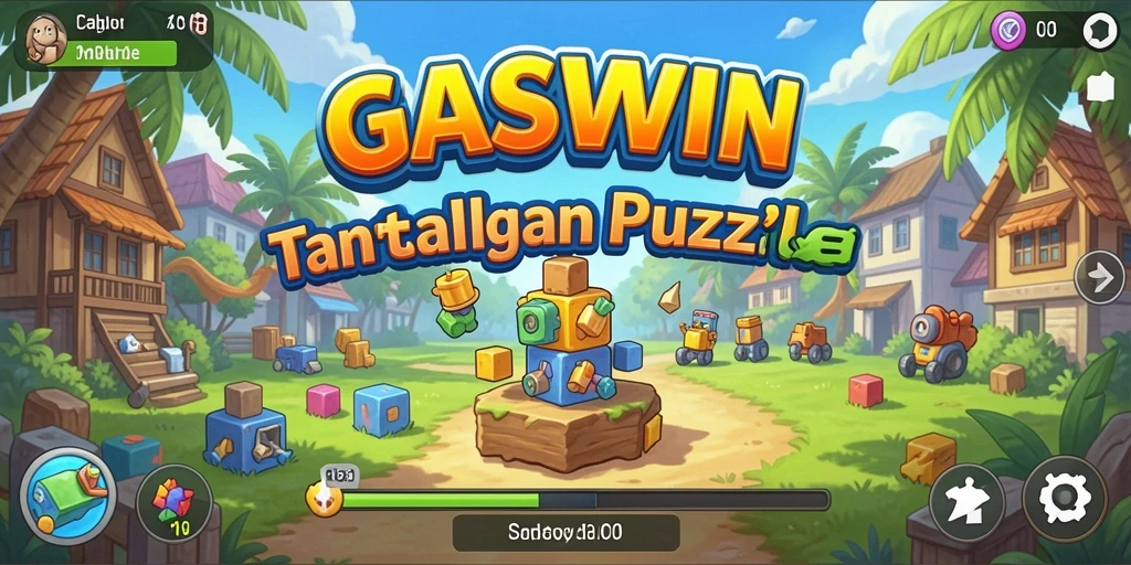Gameplay seru GASWIN dalam tantangan puzzle yang menarik.