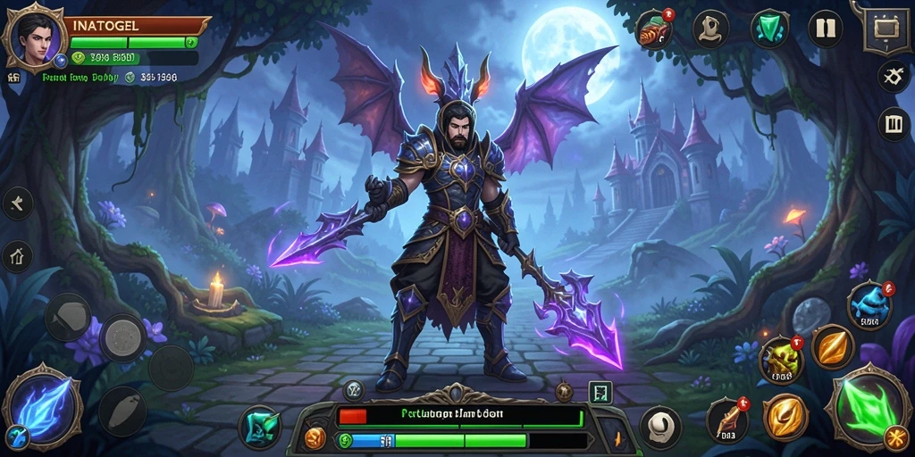 Tampilan gameplay yang memukau dalam dunia petualangan.