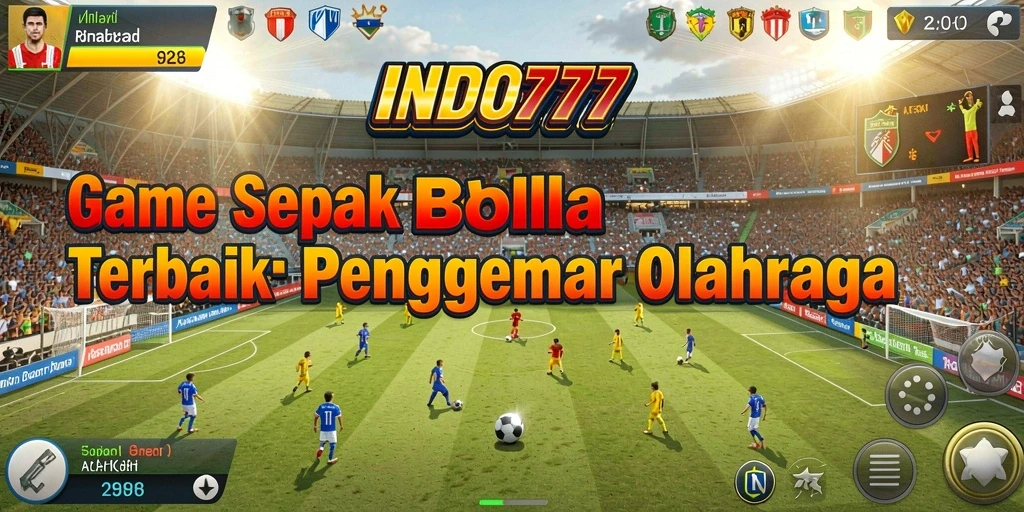 Tampilan gameplay menarik dari INDO777 menunjukkan pertandingan sepak bola yang mendebarkan.