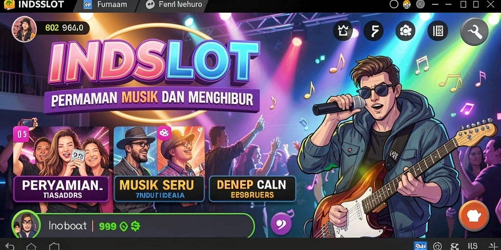 Tampilan gameplay seru dengan musik menarik di INDSLOT.