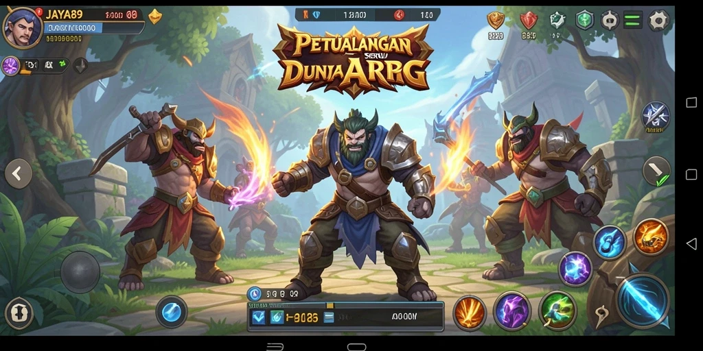 Tampilan gameplay yang mendebarkan di dunia ARPG JAYA89.