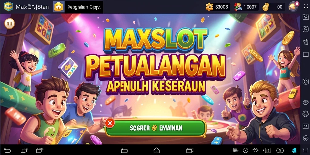Tampilan gameplay MAXSLOT dengan visual yang menarik dan efek suara yang mengasyikkan.