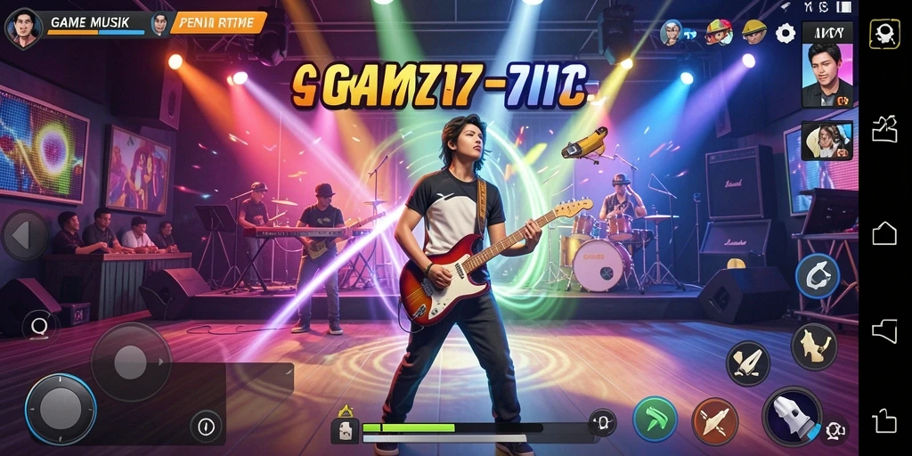 Gameplay dinamis MT777 dengan berbagai genre musik.