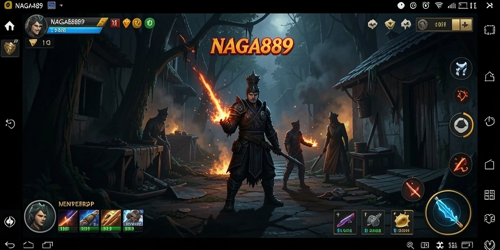Tampilan menyeramkan dari gameplay NAGA889 dengan suasana Horror yang mencekam.
