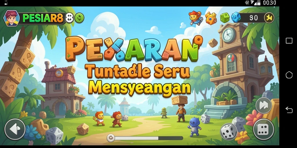 Tampilan gameplay PESIAR88 yang penuh warna dan menantang.