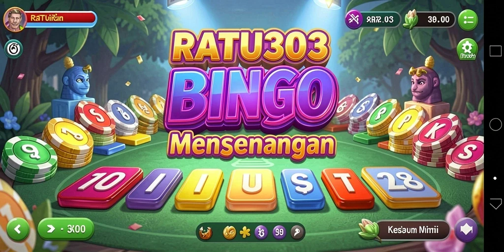 Tampilan gameplay seru dari RATU303 dalam permainan Bingo.