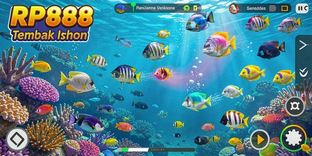 Tampilan seru gameplay Tembak Ikan di RP888.