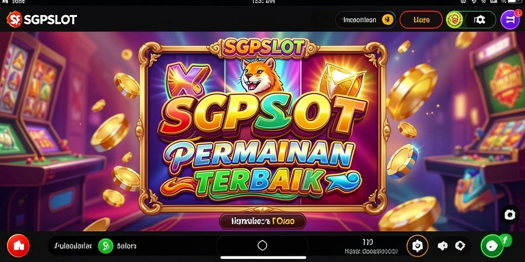 Screenshot utama SGPSLOT menampilkan gameplay mesin slot yang menarik.