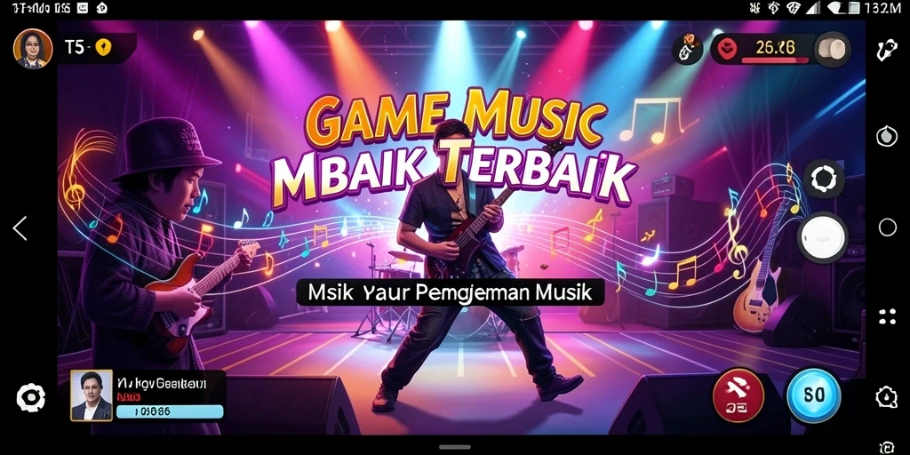 Tampilan gameplay T6 yang seru dengan alat musik virtual.