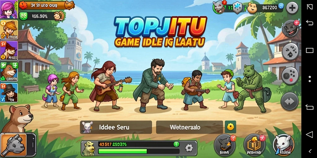 Gameplay Idle yang menarik dan penuh warna di TOPJITU.