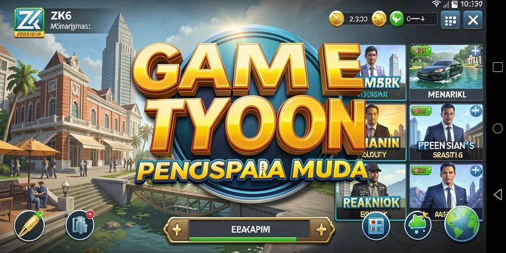 Tampilan interaksi gameplay ZK6 yang seru dan dinamis.